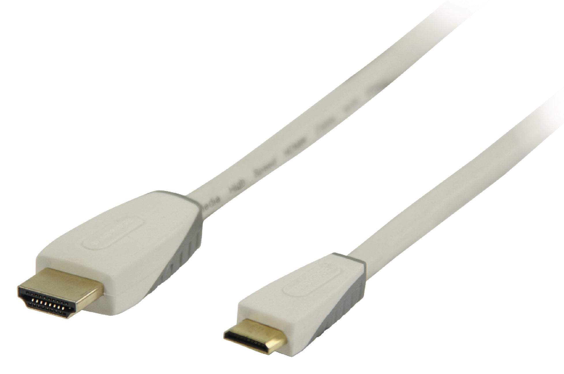 High Speed HDMI Kabel mit Ethernet HDMI Anschluss - HDMI Mini Stecker 1.00 m Weiss