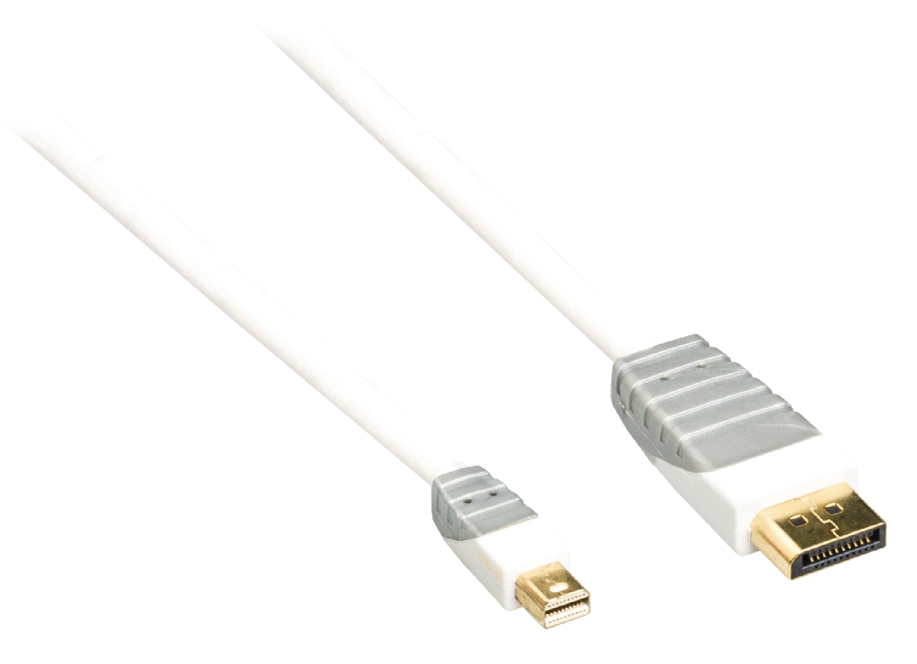 Mini Displayport-Kabel Mini Displayport Stecker - Displayport male 1.00 m Weiss