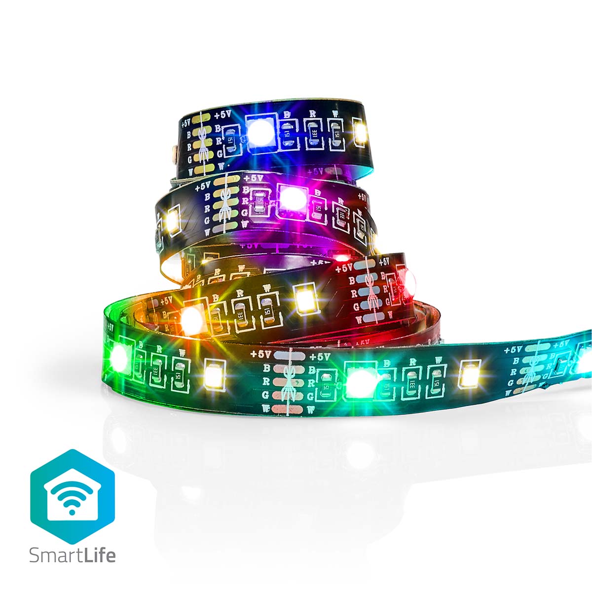 SmartLife LED-Streifen | Bluetooth® | RGB / Warmweiss | SMD | 2.00 m | IP20 | 2700 K | 380 lm | Android™ / IOS