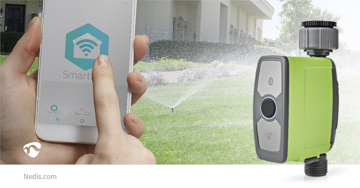 SmartLife Intelligente Wassersteuerung | Bluetooth® | Batteriebetrieben | IP54 | max. Wasserdruck: 8 bar | Android™ / IOS