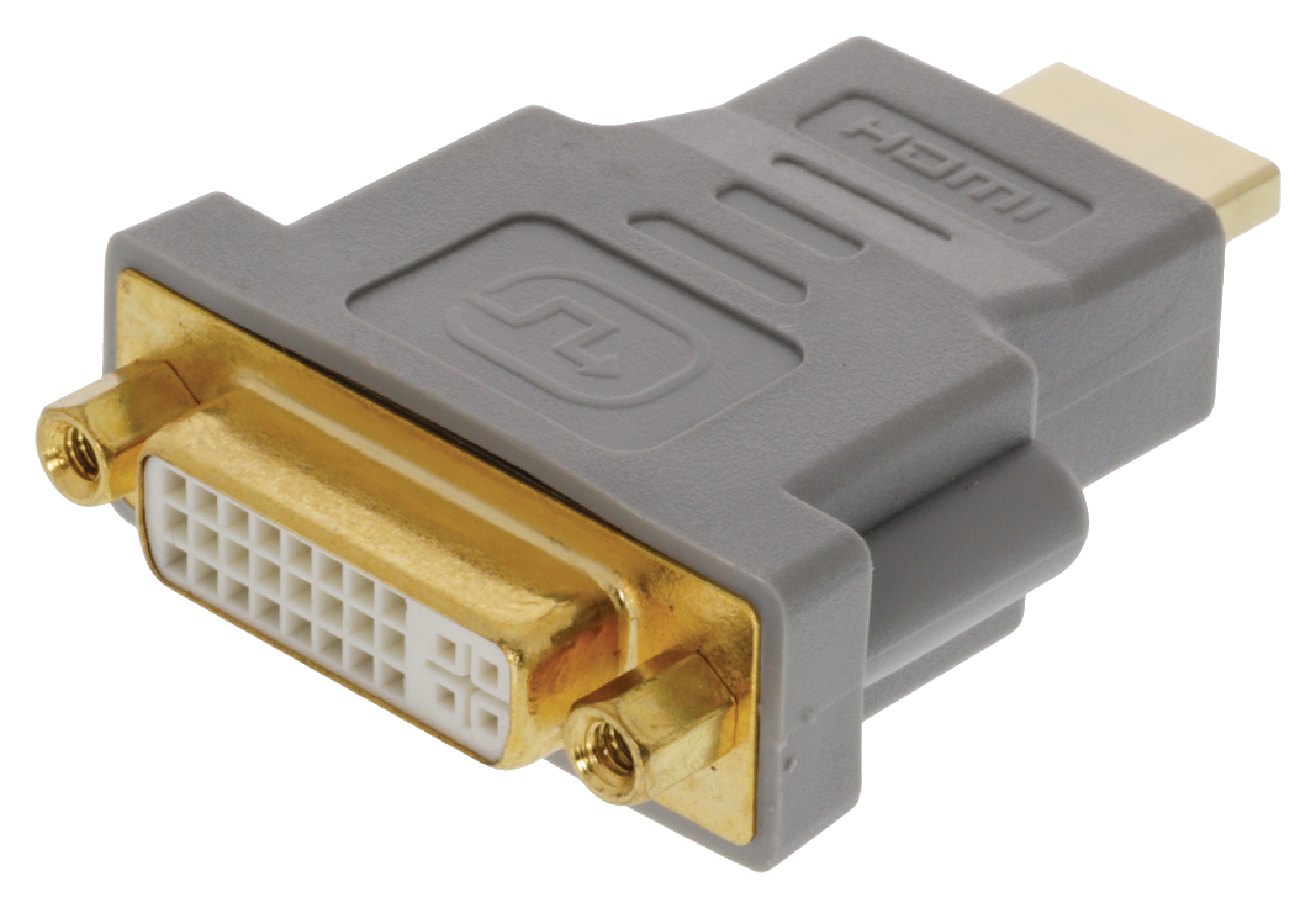 High-Speed-HDMI Adapter HDMI Anschluss - DVI-D 24+1p Buchse Grau