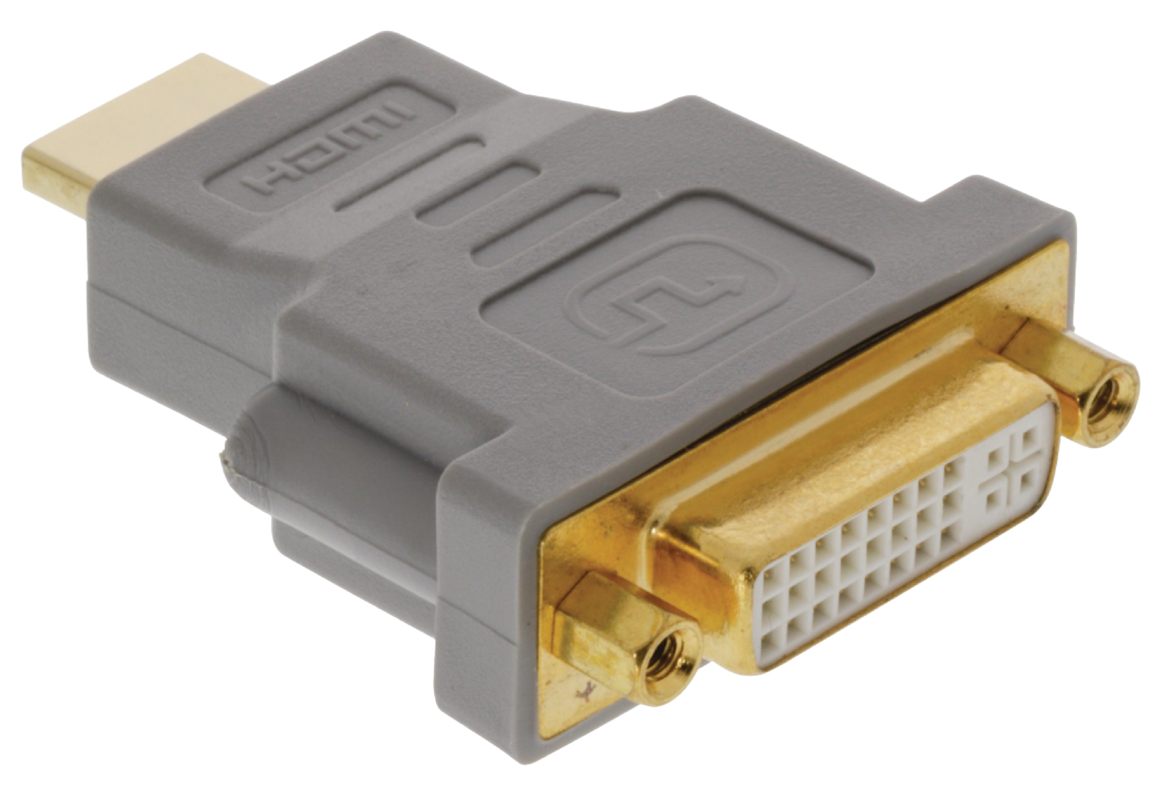High-Speed-HDMI Adapter HDMI Anschluss - DVI-D 24+1p Buchse Grau