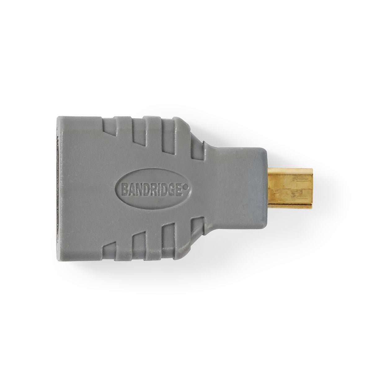 HDMI-Adapter | HDMI-Micro-Anschluss - HDMI-Buchse | Grau