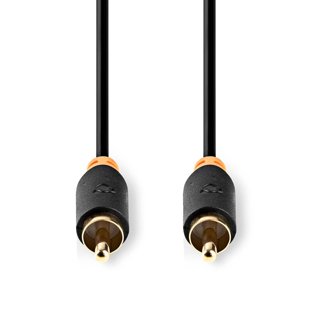 Digital-Audio-Kabel | RCA | RCA | Vergoldet | 2.00 m | Rund | PVC | Anthrazit | Box