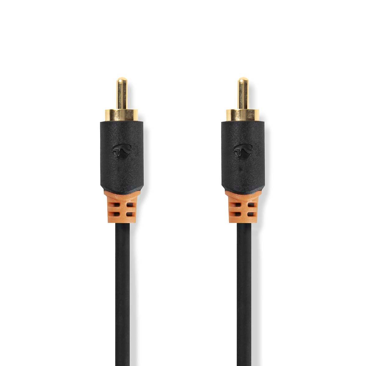 Digital-Audio-Kabel | RCA | RCA | Vergoldet | 2.00 m | Rund | PVC | Anthrazit | Box