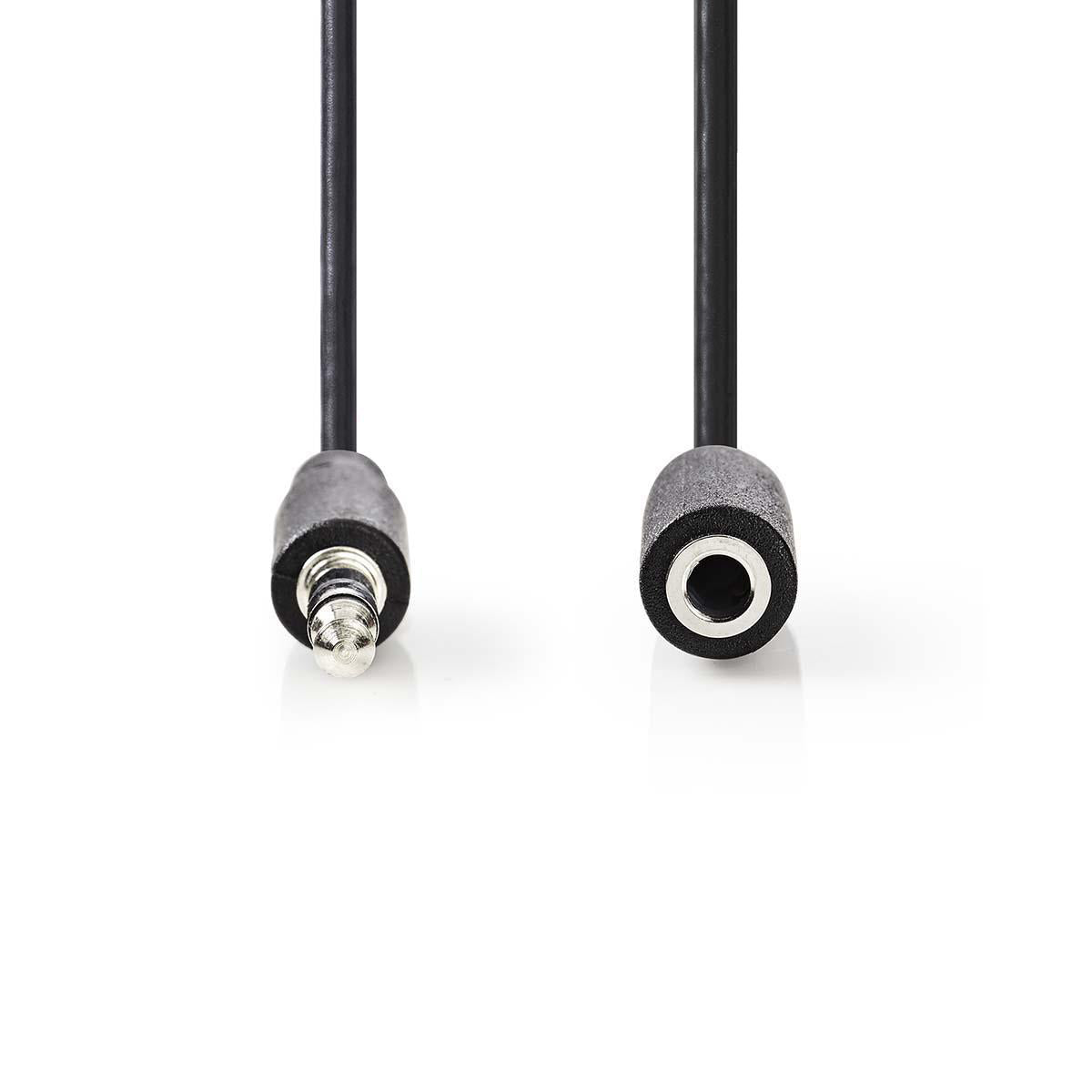 Stereo-Audiokabel | 3.5 mm Stecker | 3.5 mm Buchse | Vernickelt | 2.00 m | Rund | Schwarz | Box