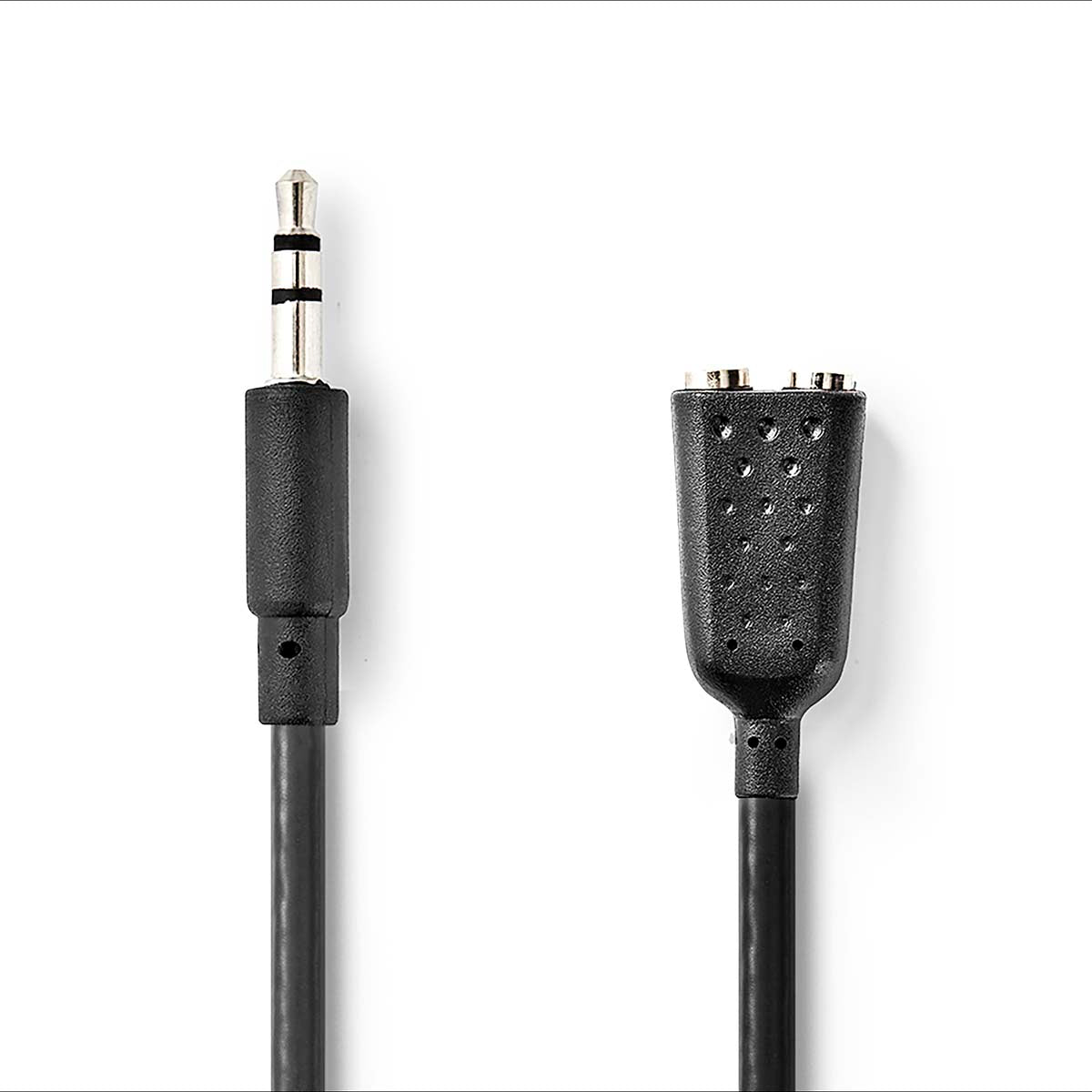 Stereo-Audiokabel | 3.5 mm Stecker | 2x 3.5 mm Buchse | Vernickelt | 0.20 m | Rund | Box