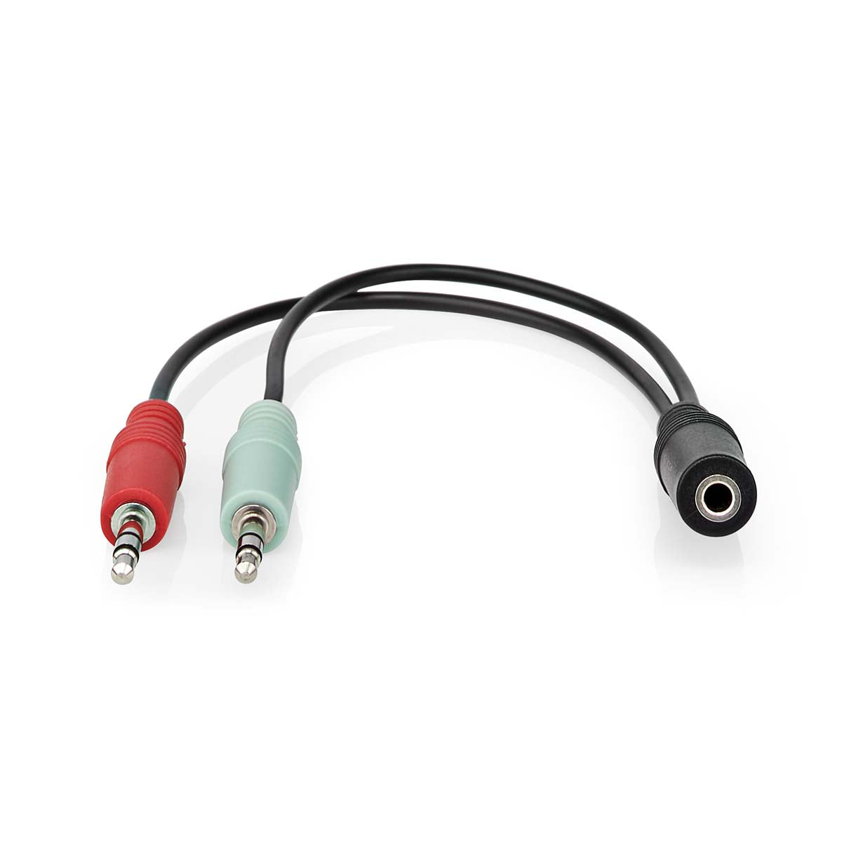 Stereo-Audiokabel | 3.5 mm Buchse | 2x 3.5 mm Stecker | Vergoldet | 0.12 m | Rund | Box