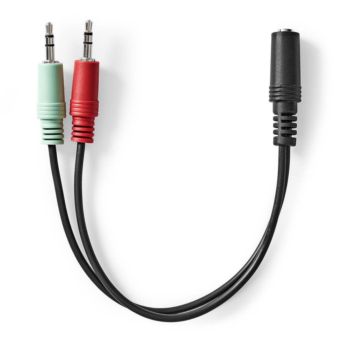 Stereo-Audiokabel | 3.5 mm Buchse | 2x 3.5 mm Stecker | Vergoldet | 0.12 m | Rund | Box