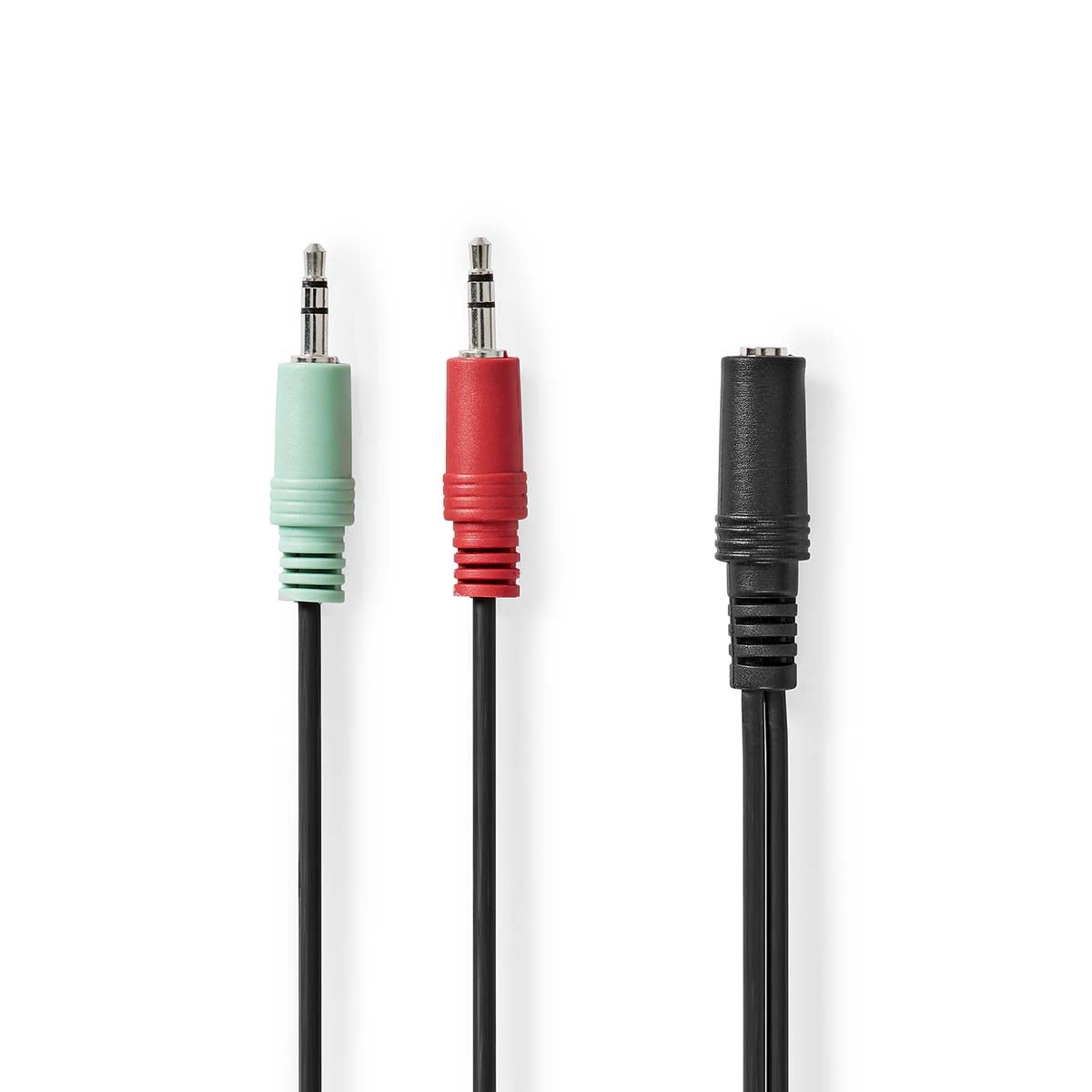 Stereo-Audiokabel | 3.5 mm Buchse | 2x 3.5 mm Stecker | Vergoldet | 0.12 m | Rund | Box