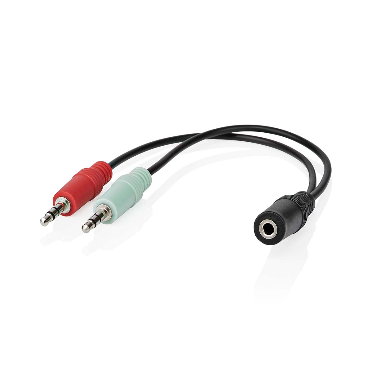 Stereo-Audiokabel | 3.5 mm Buchse | 2x 3.5 mm Stecker | Vergoldet | 0.12 m | Rund | Box