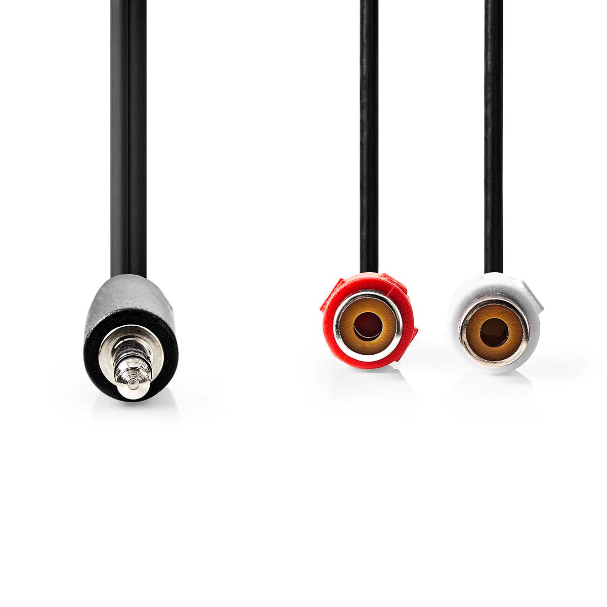 Stereo-Audiokabel | 3.5 mm Stecker | 2x Cinch Buchse | Vernickelt | 0.20 m | Rund | Box