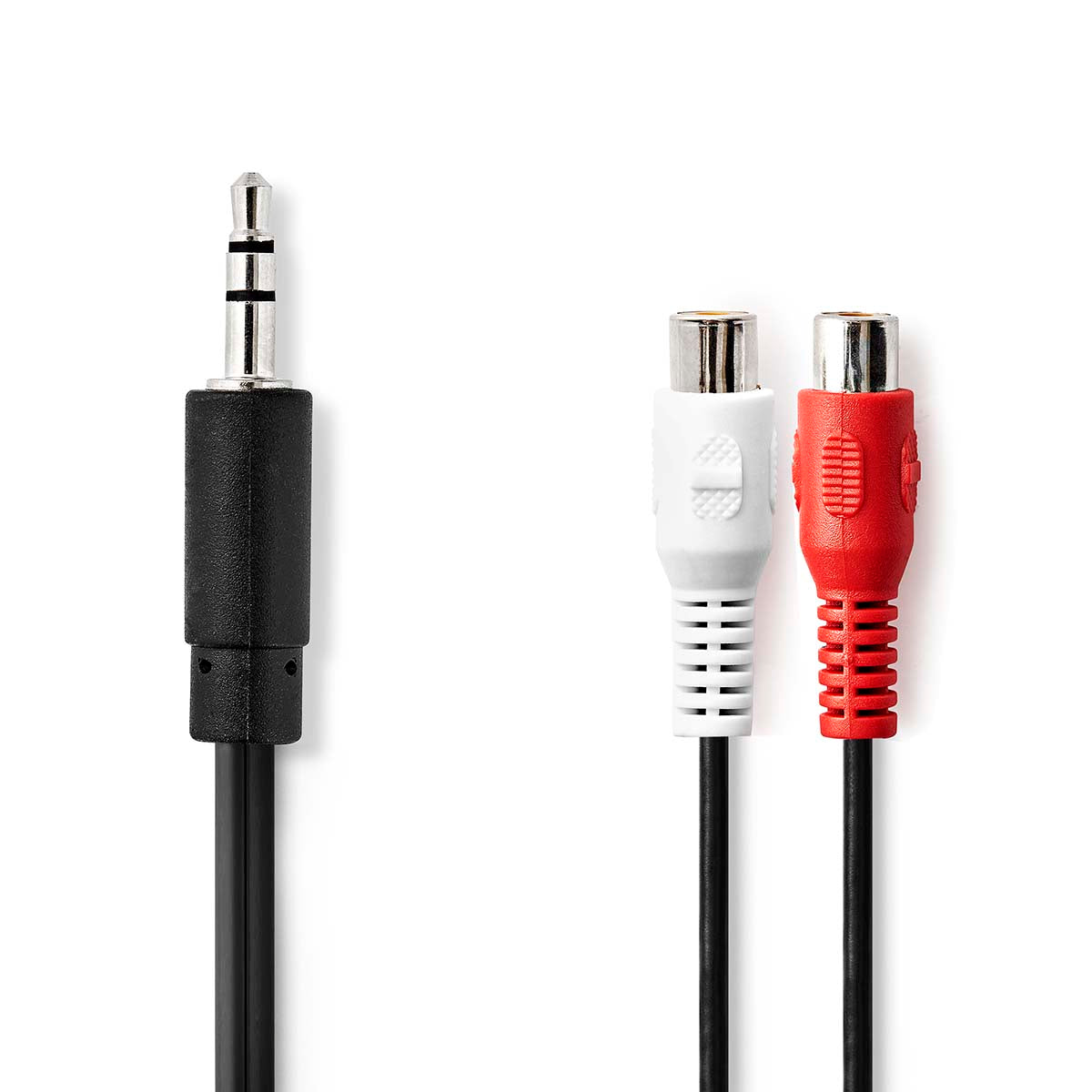 Stereo-Audiokabel | 3.5 mm Stecker | 2x Cinch Buchse | Vernickelt | 0.20 m | Rund | Box