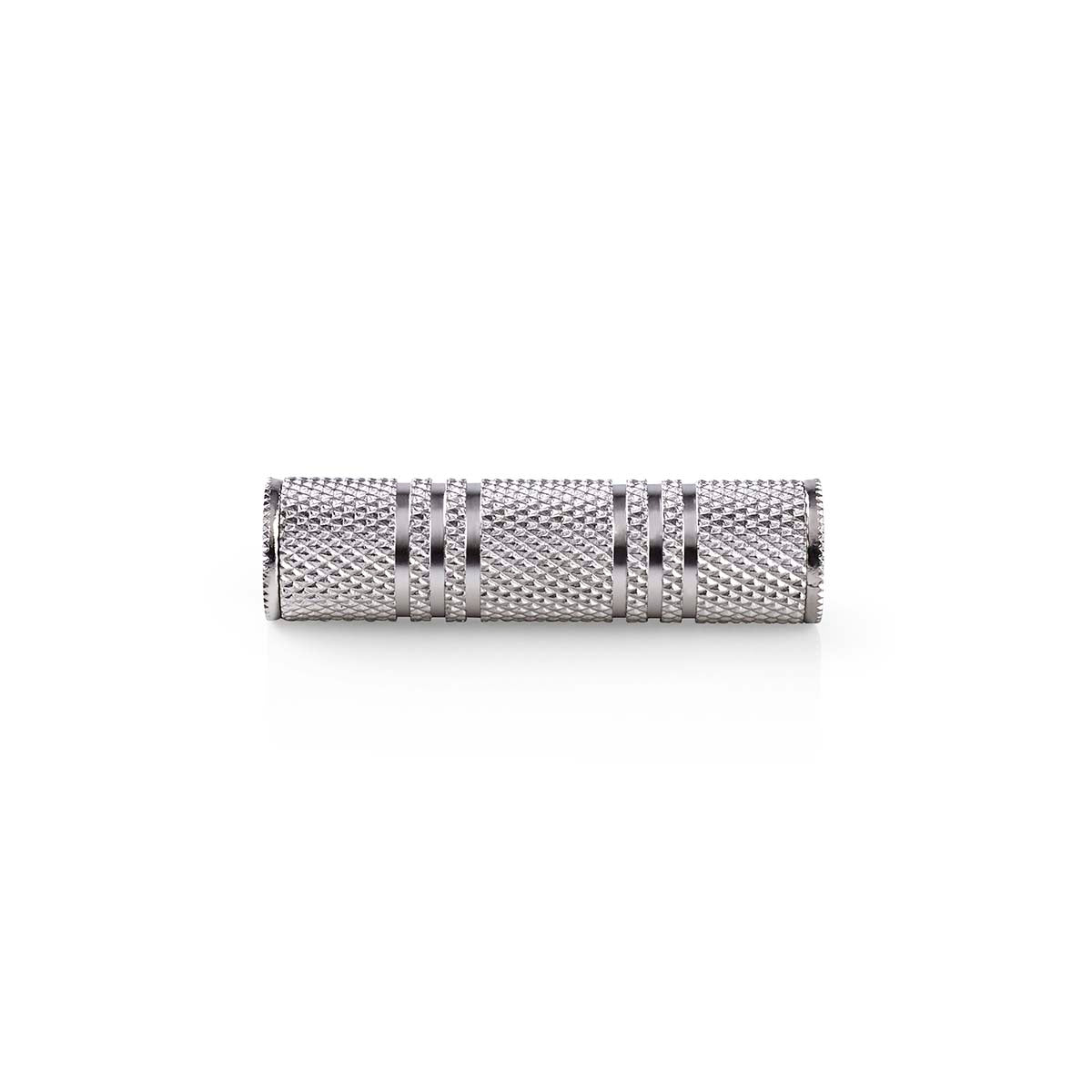 Stereo-Audio-Adapter | 3.5 mm Buchse | 3.5 mm Buchse | Vernickelt | Gerade | Metall | Silber | 1 Stück | Box