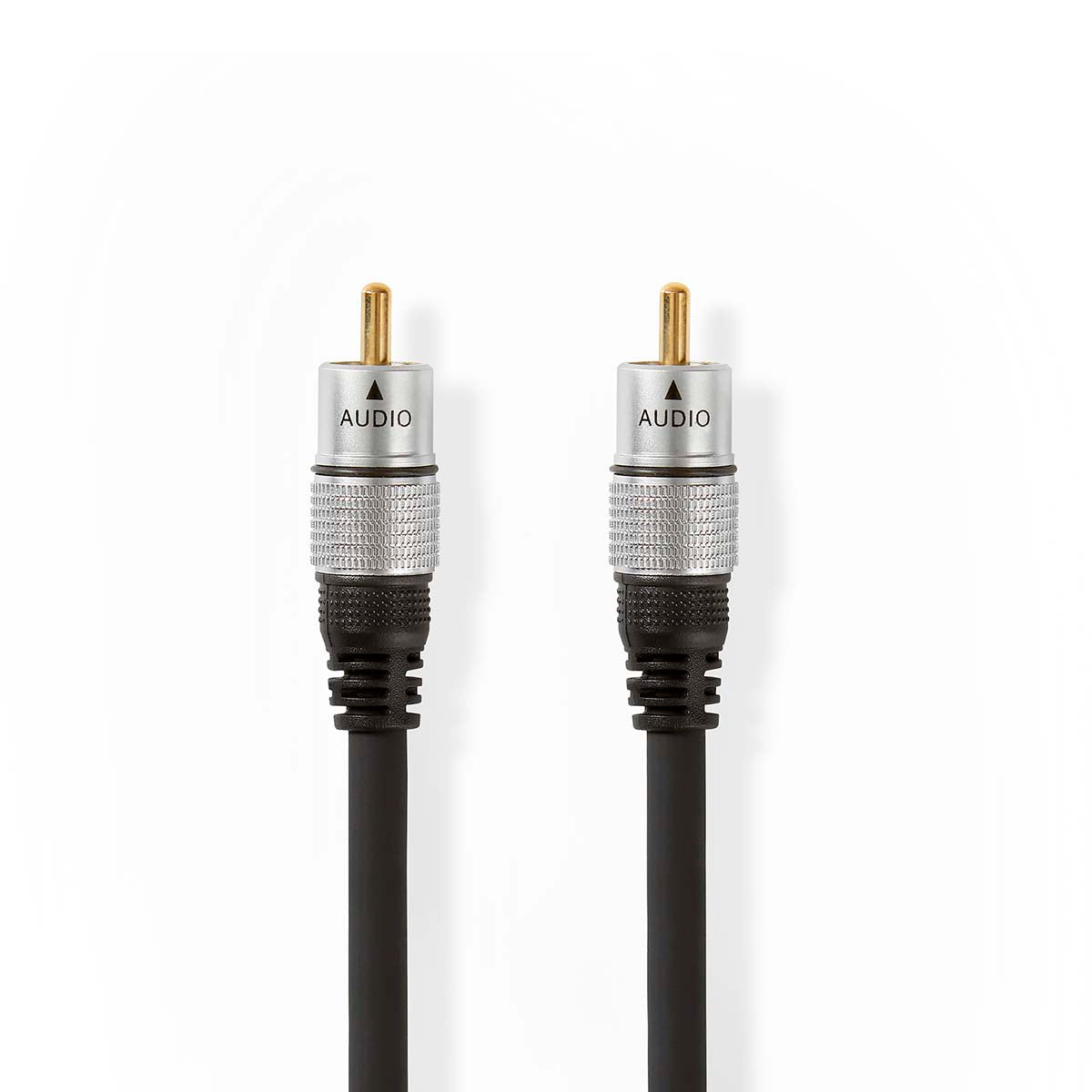 Digital-Audio-Kabel | RCA | RCA | Vergoldet | 1.50 m | Rund | PVC | Anthrazit | Box