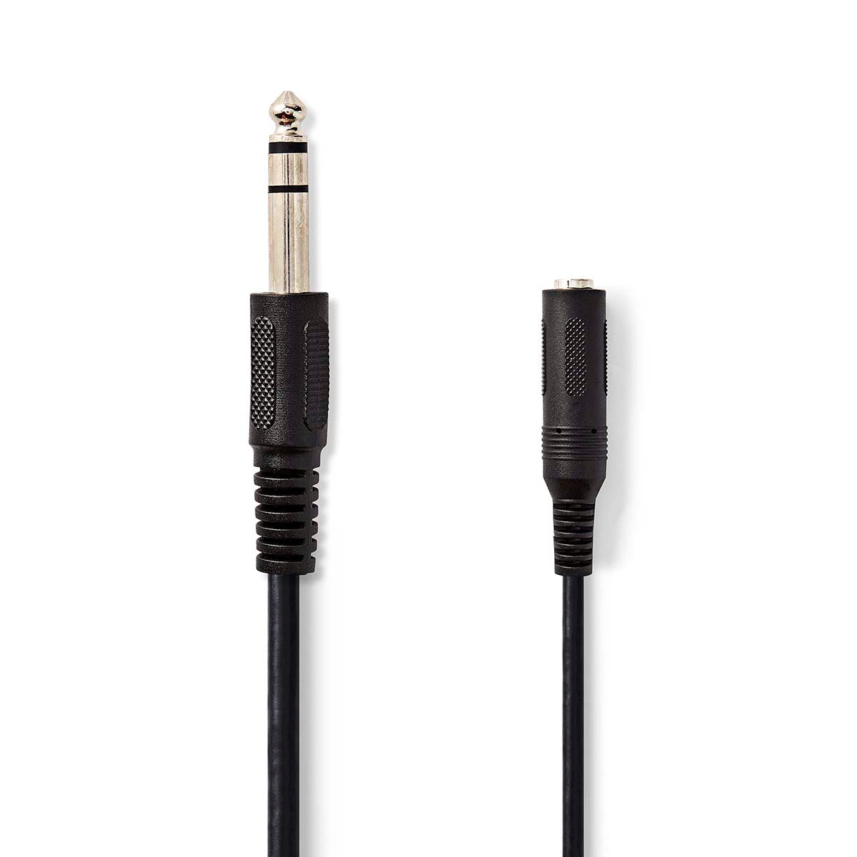 Stereo-Audiokabel | 6.35 mm Stecker | 6.35 mm Buchse | Vernickelt | 5.00 m | Rund | Label