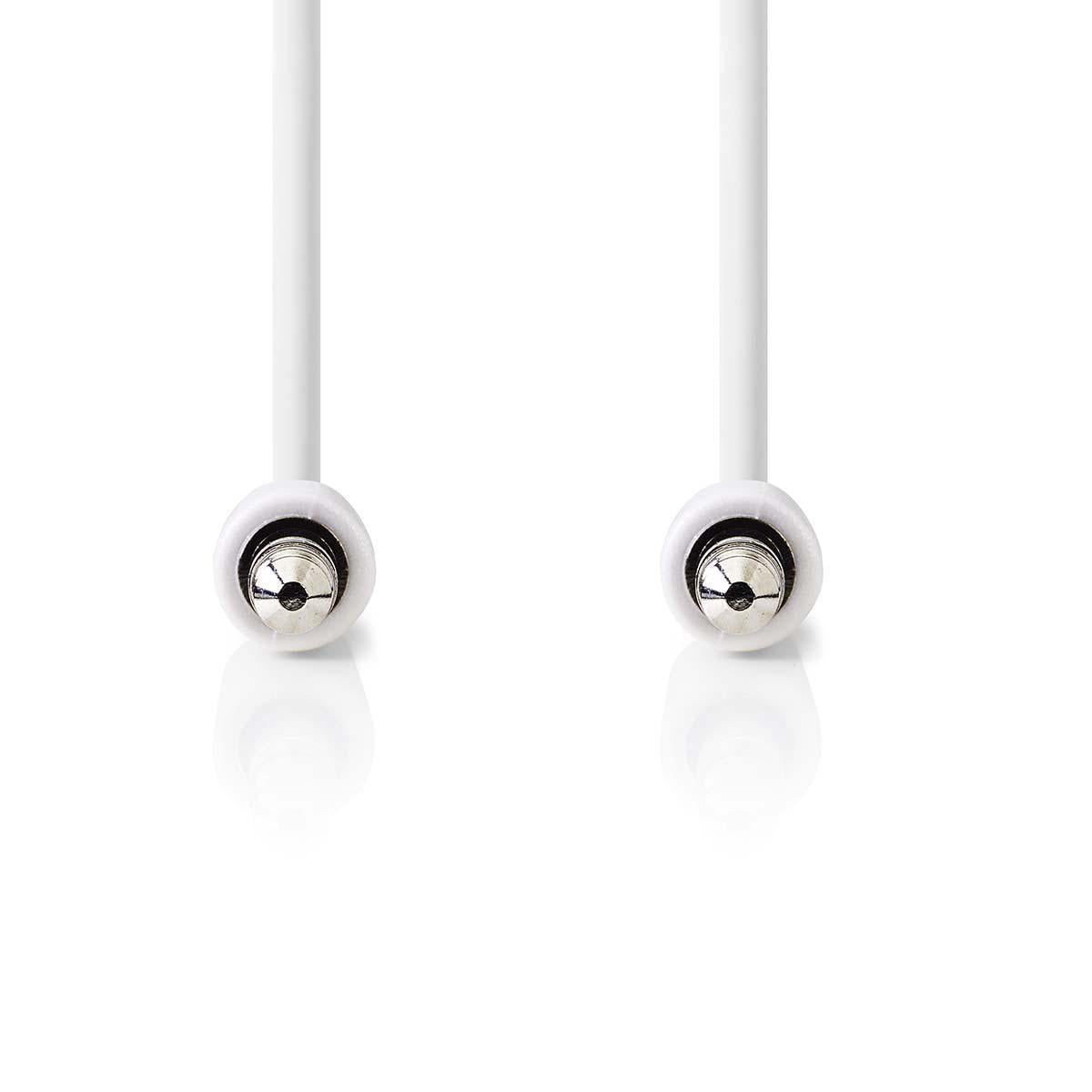 Stereo-Audiokabel | 3.5 mm Stecker | 3.5 mm Stecker | Vernickelt | 1.00 m | Rund | Weiss