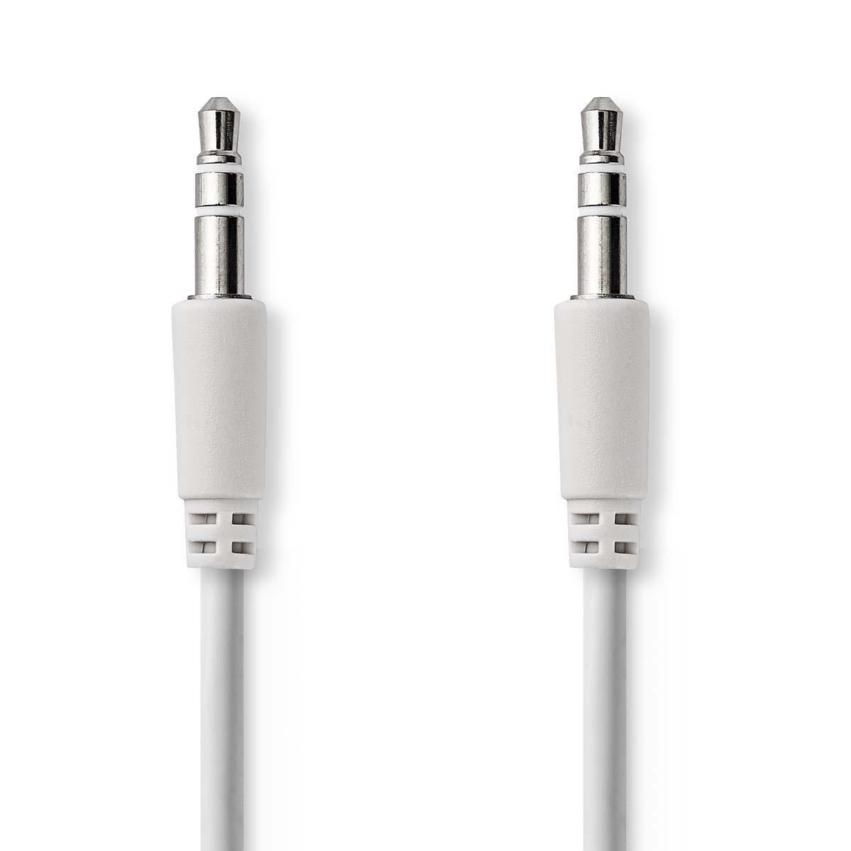 Stereo-Audiokabel | 3.5 mm Stecker | 3.5 mm Stecker | Vernickelt | 1.00 m | Rund | Weiss