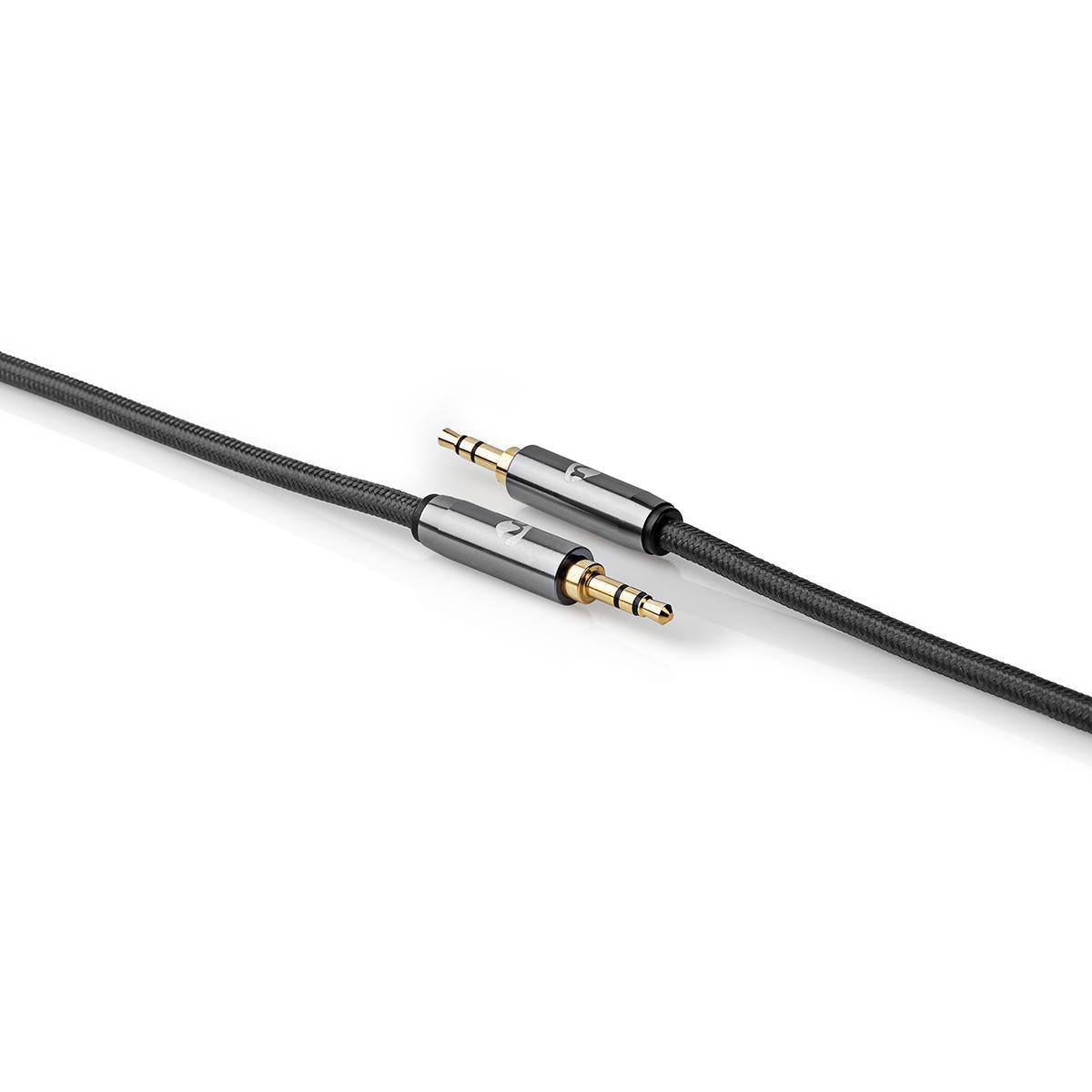 Stereo-Audiokabel | 3.5 mm Stecker | 3.5 mm Stecker | Vergoldet | 2.00 m | Rund | Grau / Gun Metal Grau | Verpackung mit Sichtfenster