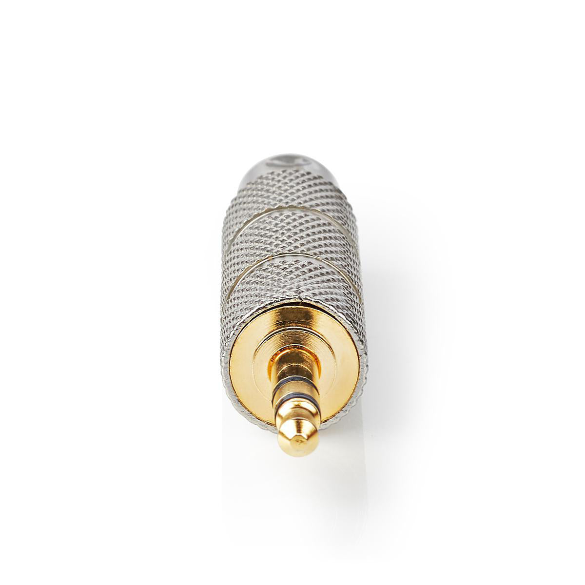 Stereo-Audio-Adapter | 3.5 mm Stecker | 6.35 mm Buchse | Vergoldet | Gerade | Metall | Gold / Metall | 1 Stück | Verpackung mit Sichtfenster