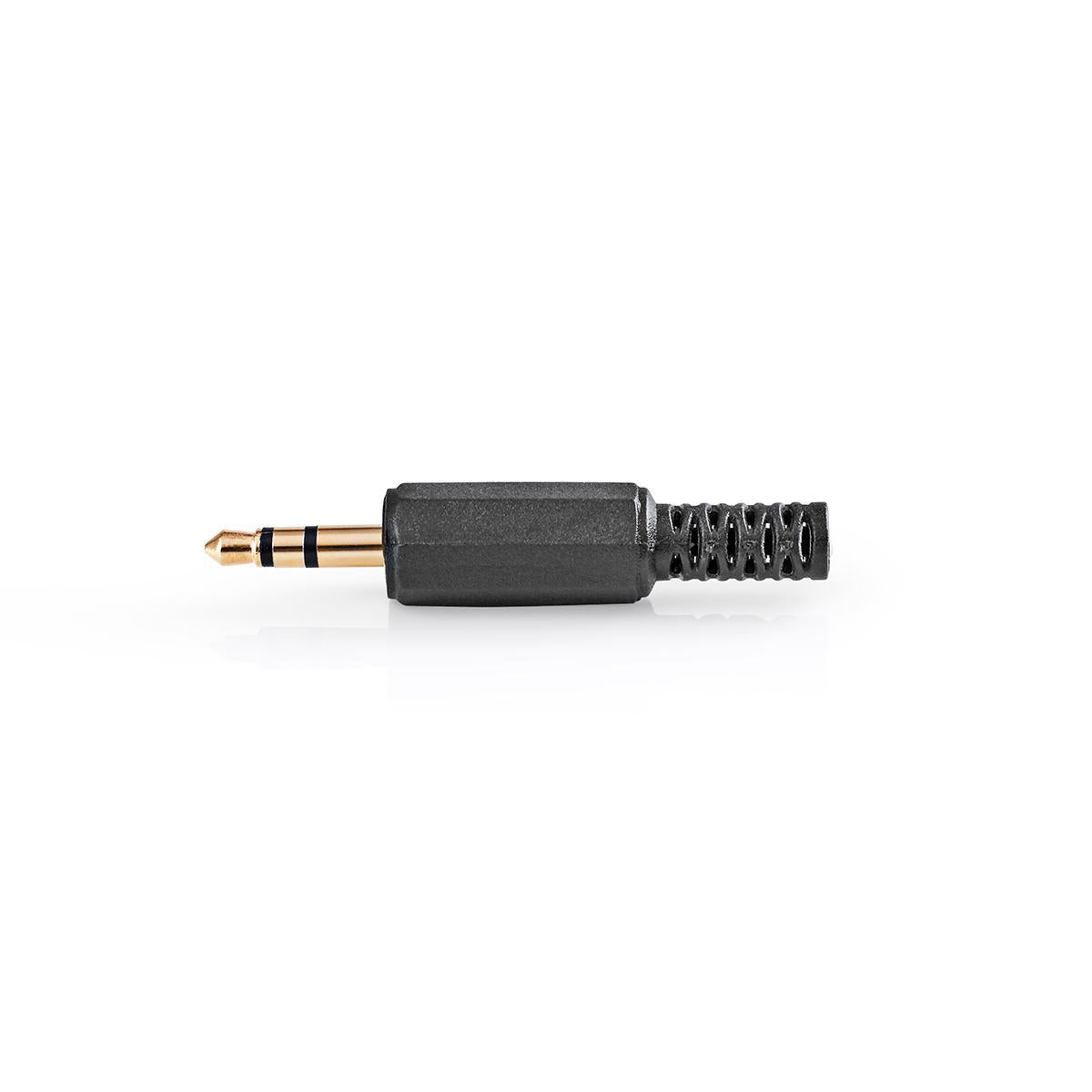 Audio-Anschluss | Gerade | Stecker | Vergoldet | Lötung | Kabeleingangsdurchmesser: 4.0 mm | PVC | Gold / Schwarz | 25 Stück | Plastikbeutel