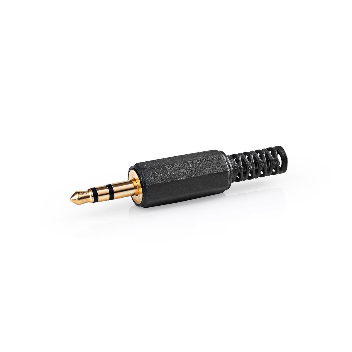 Audio-Anschluss | Gerade | Stecker | Vergoldet | Lötung | Kabeleingangsdurchmesser: 4.0 mm | PVC | Gold / Schwarz | 25 Stück | Plastikbeutel