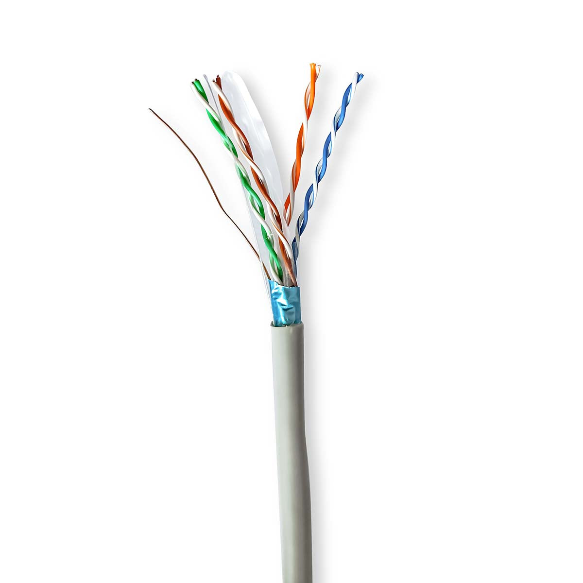 Netzwerk-Kabel Rollen | CAT6 | Solid | F/UTP | CCA | 305.0 m | Innenbereich | Rund | PVC | Grau | Kartonverpackung