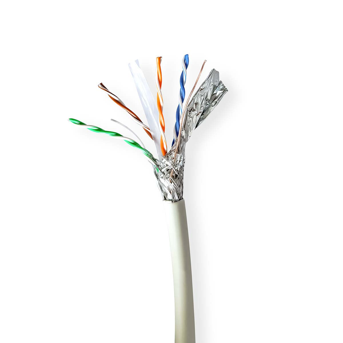 Netzwerk-Kabel Rollen | CAT6a | Solid | S/FTP | Kupfer | 305.0 m | Innenbereich | Rund | LSZH | Grau | Pull Box - ausziehbar