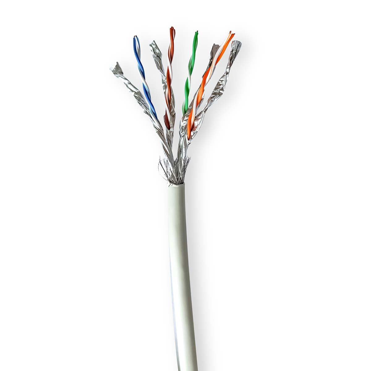 Netzwerk-Kabel Rollen | CAT7 | Solid | S/FTP | Reines Kupfer | 305.0 m | Innenbereich | Rund | LSZH | Grau | Box