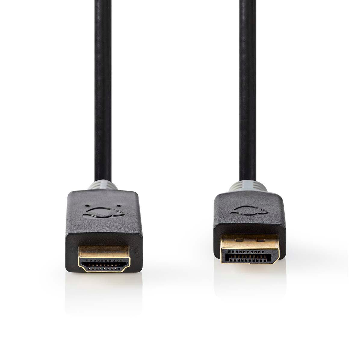 Displayport-Kabel | DisplayPort Stecker | HDMI™ Stecker | 4K@30Hz | Vergoldet | 1.00 m | Rund | PVC | Anthrazit | Box