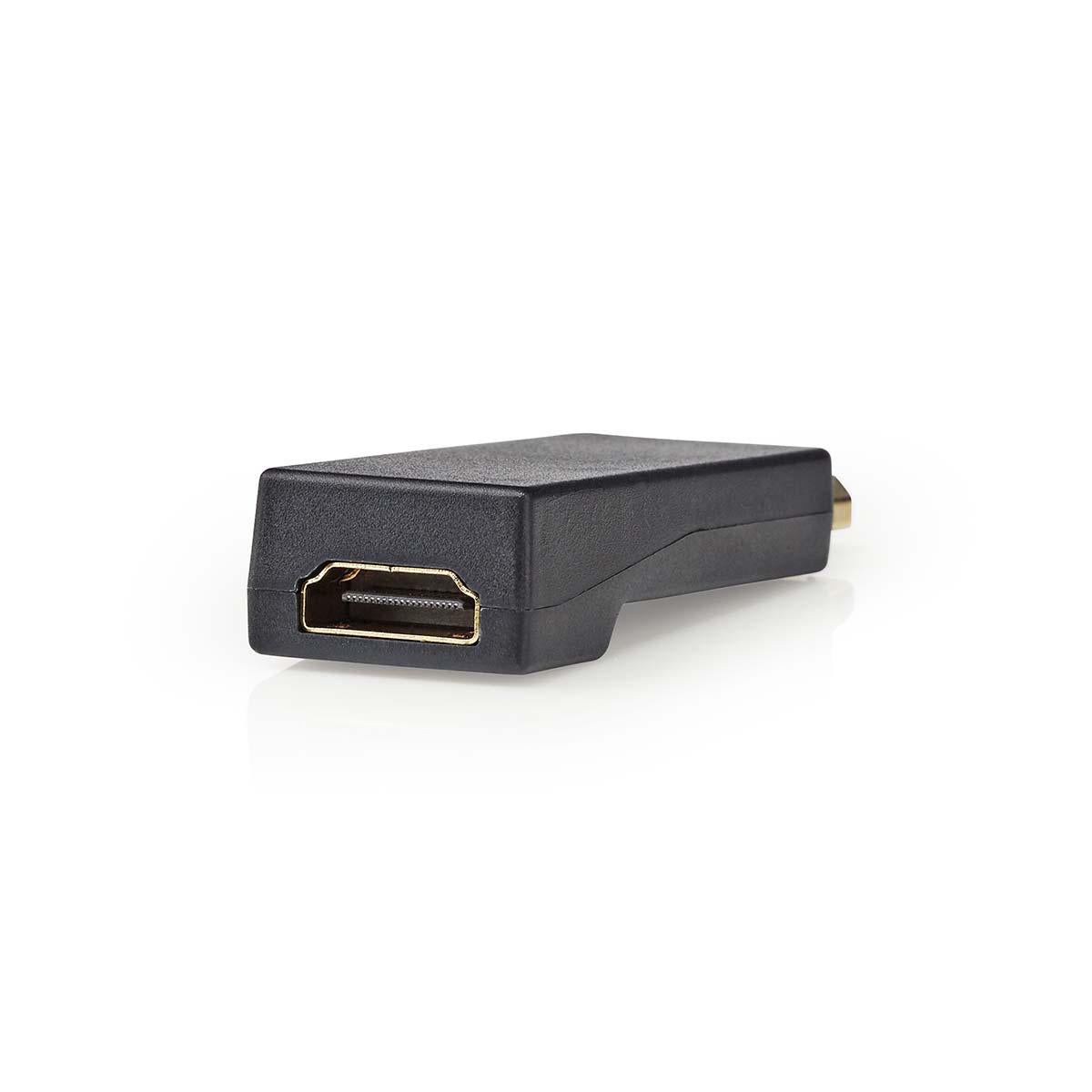 Displayport-Adapter | DisplayPort Stecker | HDMI™ Buchse | 4K@30Hz | Vergoldet | Gerade | Rund | ABS | ABS | Anthrazit | Box