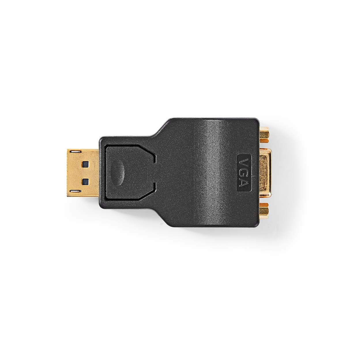 Displayport-Adapter | DisplayPort Stecker | VGA Buchse | 1080p | Vergoldet | Gerade | Rund | ABS | Anthrazit | Box