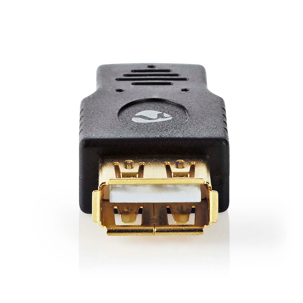 USB Micro-B Adapter | USB 2.0 | USB Micro-B Stecker | USB-A Buchse | 480 Mbps | Vergoldet | PVC | Anthrazit | Box