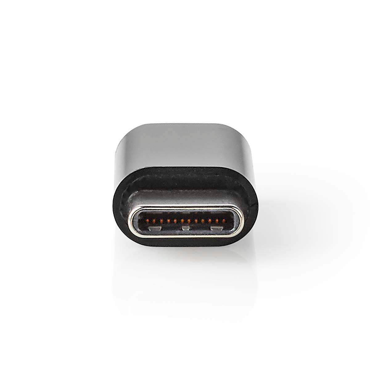 USB-C™ Adapter | USB 2.0 | USB-C™ Stecker | USB Micro-B Buchse | 480 Mbps | Rund | Vergoldet | Anthrazit | Box