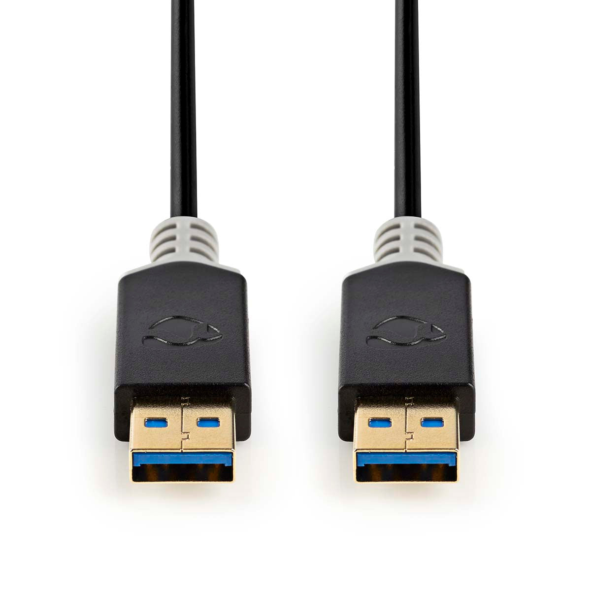 USB-Kabel | USB 3.2 Gen 1 | USB-A Stecker | USB-A Stecker | 5 Gbps | Vergoldet | 2.00 m | Rund | PVC | Anthrazit | Box