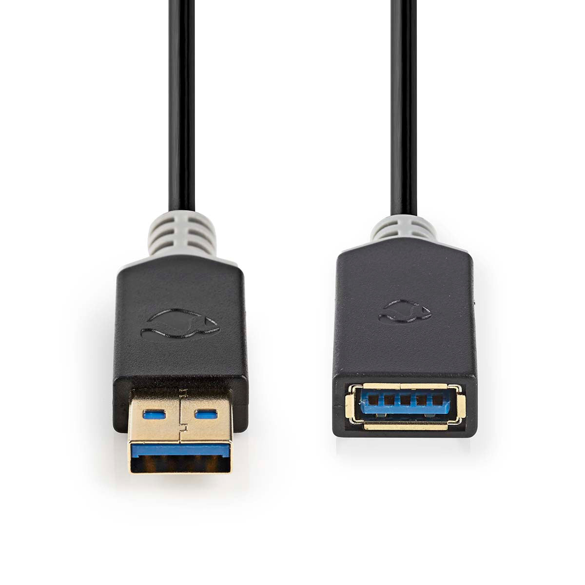 USB-Kabel | USB 3.2 Gen 1 | USB-A Stecker | USB-A Buchse | 5 Gbps | Vergoldet | 2.00 m | Rund | PVC | Anthrazit | Box