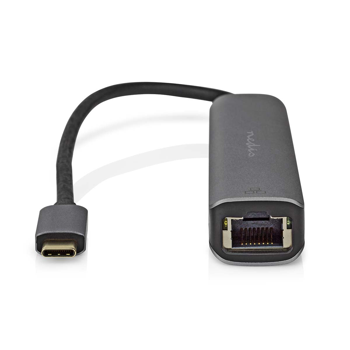 USB Multi-Port-Adapter | USB 3.2 Gen 1 | USB-C™ Stecker | HDMI™ Buchse / RJ45 Buchse / 3x USB-A Buchse | 5 Gbps | 0.20 m | Rund | Vergoldet | PVC | Anthrazit | Box