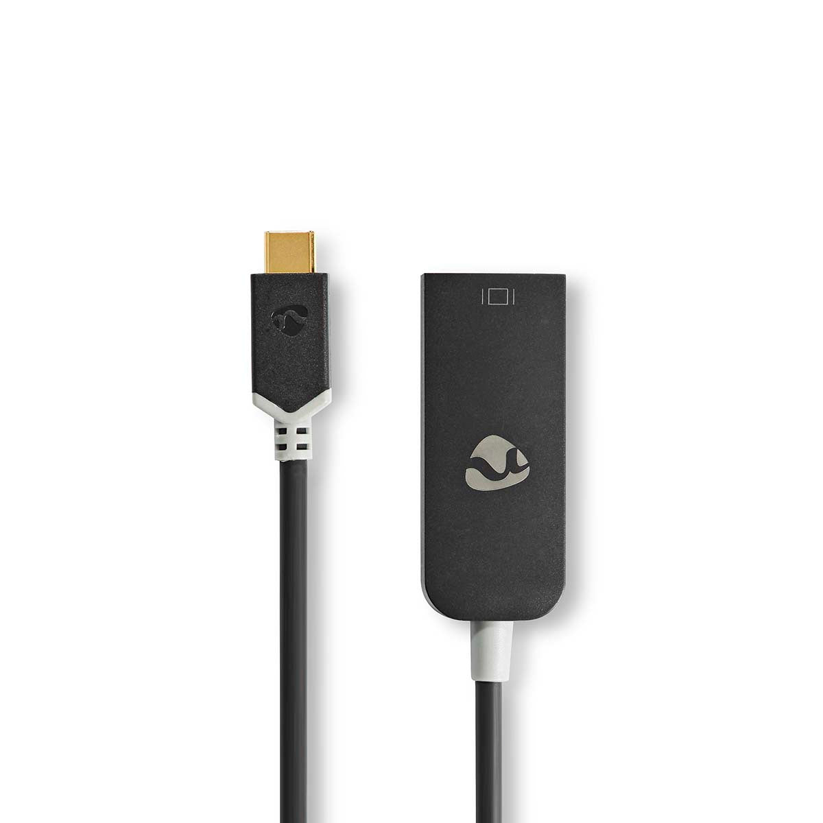 USB-C™ Adapter | USB 3.2 Gen 1 | USB-C™ Stecker | DisplayPort Buchse | 8K@30Hz | 0.20 m | Rund | Vergoldet | PVC | Anthrazit | Verpackung mit Sichtfenster