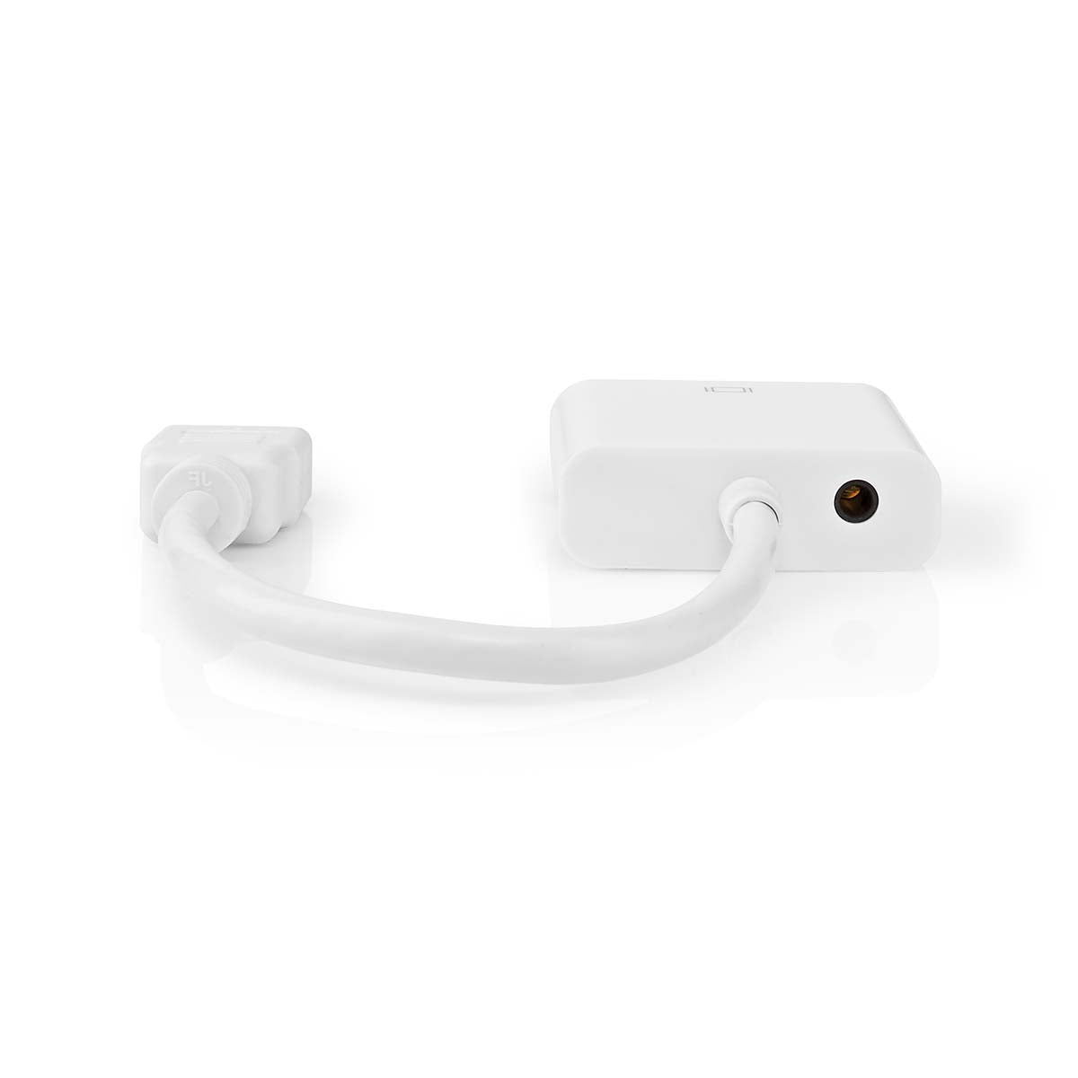 VGA-Adapter | HDMI™ Stecker | VGA Buchse | Vernickelt | Gerade | PVC | Weiss | Box