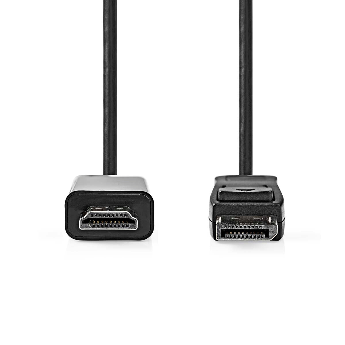 Displayport-Kabel | DisplayPort Stecker | HDMI™ Stecker | 4K@30Hz | Vernickelt | 2.00 m | Rund | PVC | Schwarz | Box