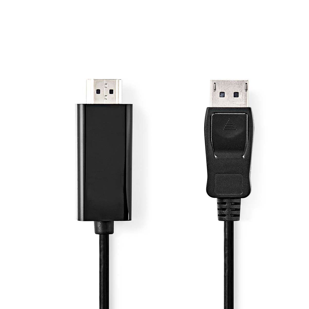 Displayport-Kabel | DisplayPort Stecker | HDMI™ Stecker | 4K@30Hz | Vernickelt | 2.00 m | Rund | PVC | Schwarz | Box