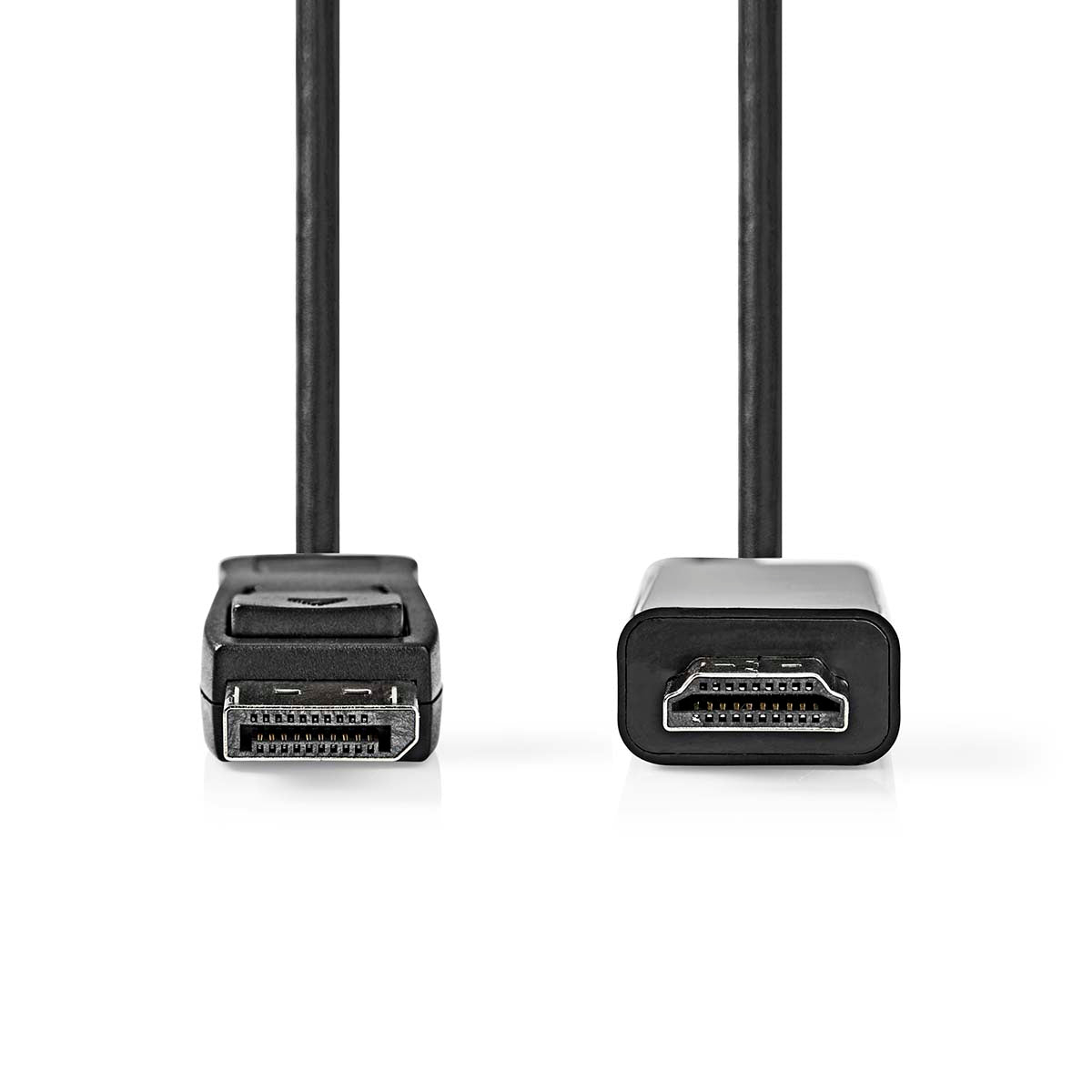 Displayport-Kabel | DisplayPort Stecker | HDMI™ Stecker | 4K@30Hz | Vernickelt | 3.00 m | Rund | PVC | Schwarz | Box