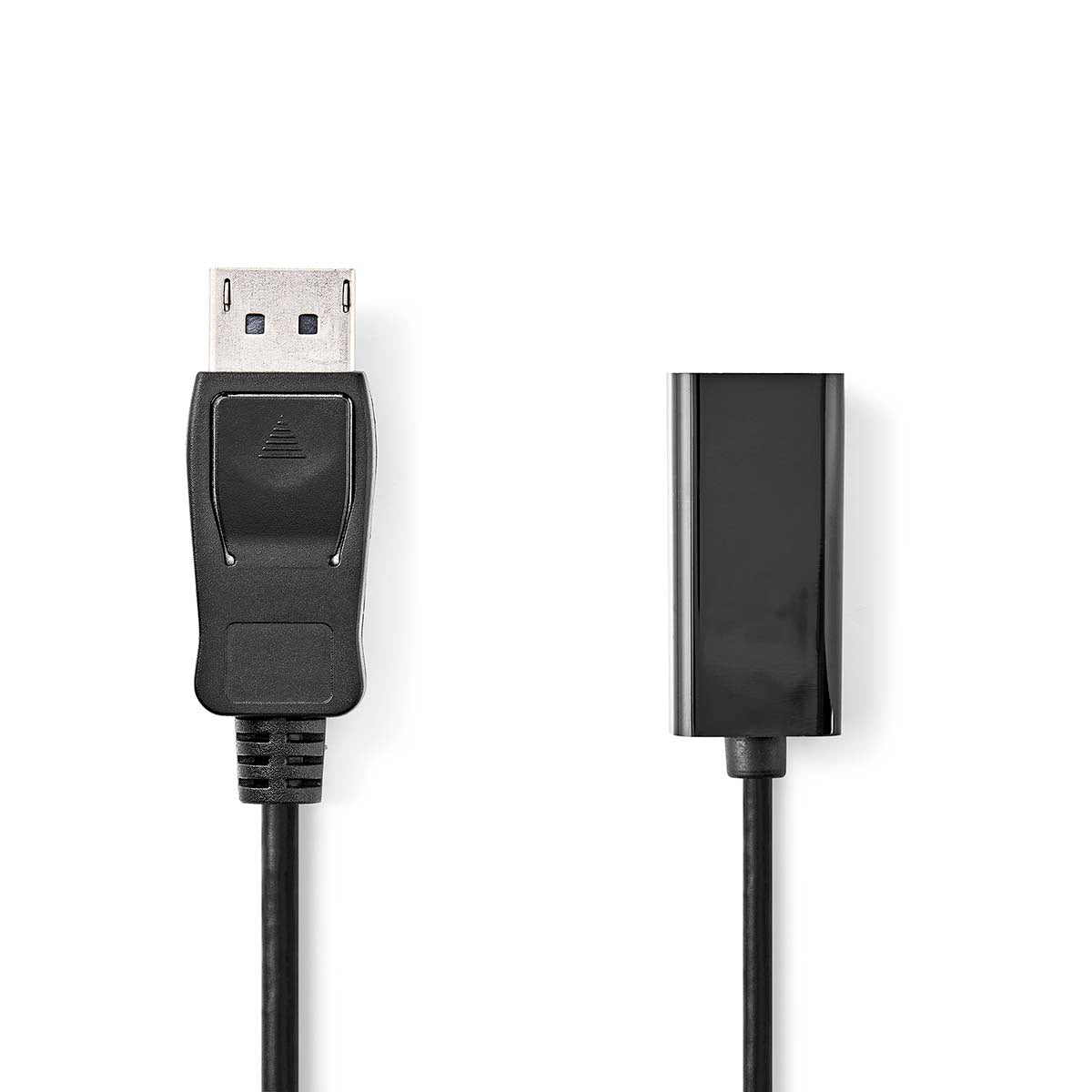 Displayport-Kabel | DisplayPort Stecker | HDMI™ Ausgang | 4K@30Hz | Vernickelt | 0.20 m | Rund | PVC | Schwarz | Box