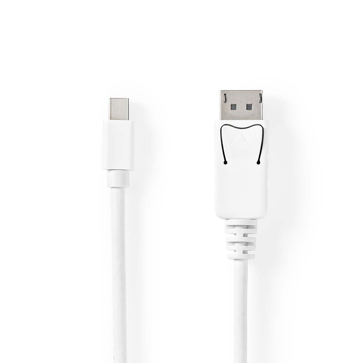 Mini Displayport-Kabel | DisplayPort 1.4 | Mini DisplayPort Stecker | DisplayPort Stecker | 48 Gbps | Vernickelt | 2.00 m | Rund | PVC | Weiss | Blister