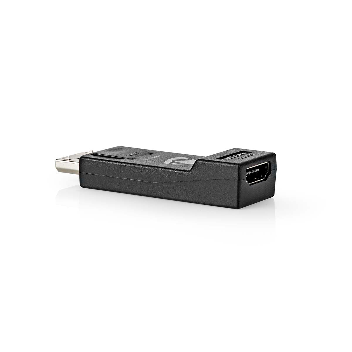 Displayport-Adapter | DisplayPort Stecker | HDMI™ Buchse | 4K@30Hz | Vernickelt | Gerade | Rund | ABS | ABS | Schwarz | Box