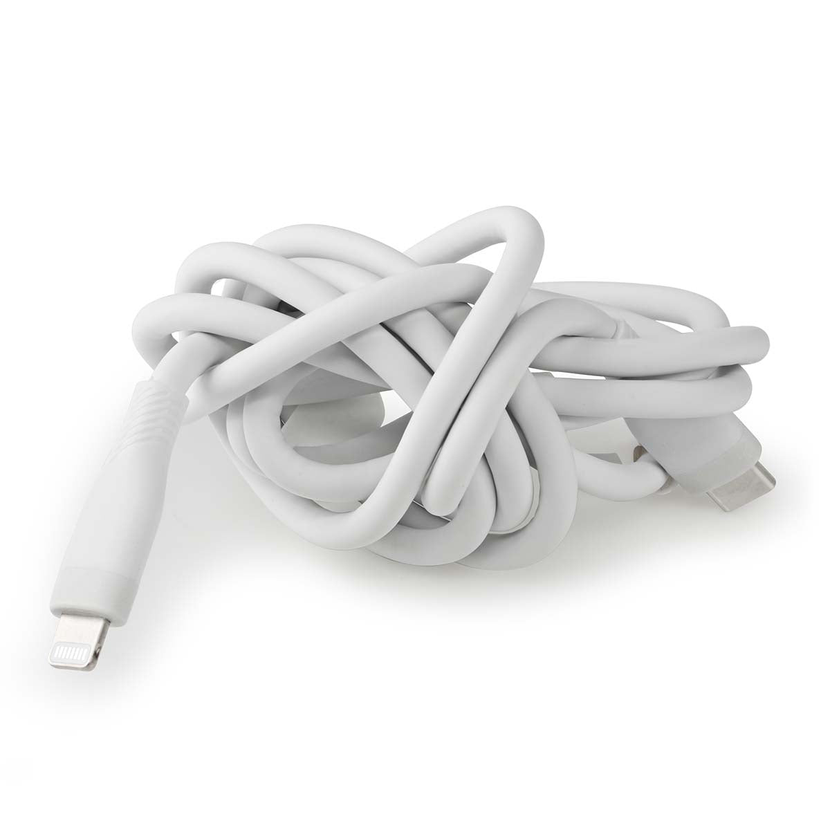 Lightning Kabel | USB 2.0 | Apple Lightning 8-Pin | USB-C™ Stecker | 480 Mbps | Vernickelt | 1.50 m | Rund | Silikon | Weiss | Box