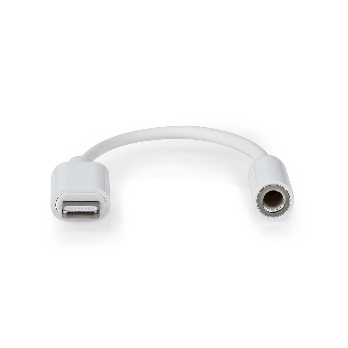 Lightning-Adapter | Apple Lightning 8-Pin | 3.5 mm Buchse | Vernickelt | 0.10 m | Rund | PVC