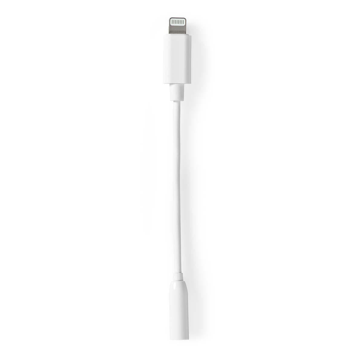 Lightning-Adapter | Apple Lightning 8-Pin | 3.5 mm Buchse | Vernickelt | 0.10 m | Rund | PVC