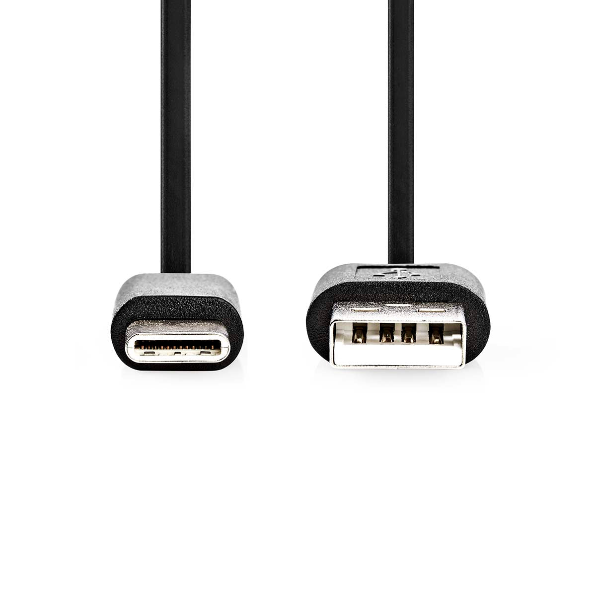 USB-Kabel | USB 2.0 | USB-A Stecker | USB-C™ Stecker | 60 W | 480 Mbps | Vernickelt | 1.00 m | Rund | PVC | Schwarz | Box