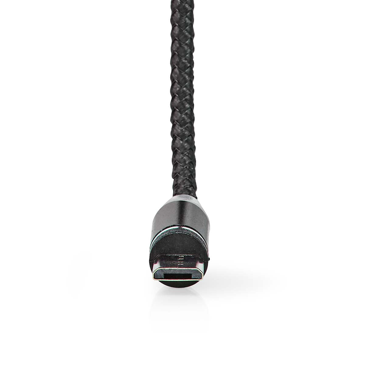 USB-Kabel | USB 2.0 | USB-A Stecker | USB Micro-B Stecker / USB-C™ Stecker | 10 W | No Data Transfer | Vernickelt | 2.00 m | Rund | Nylon | Schwarz | Box